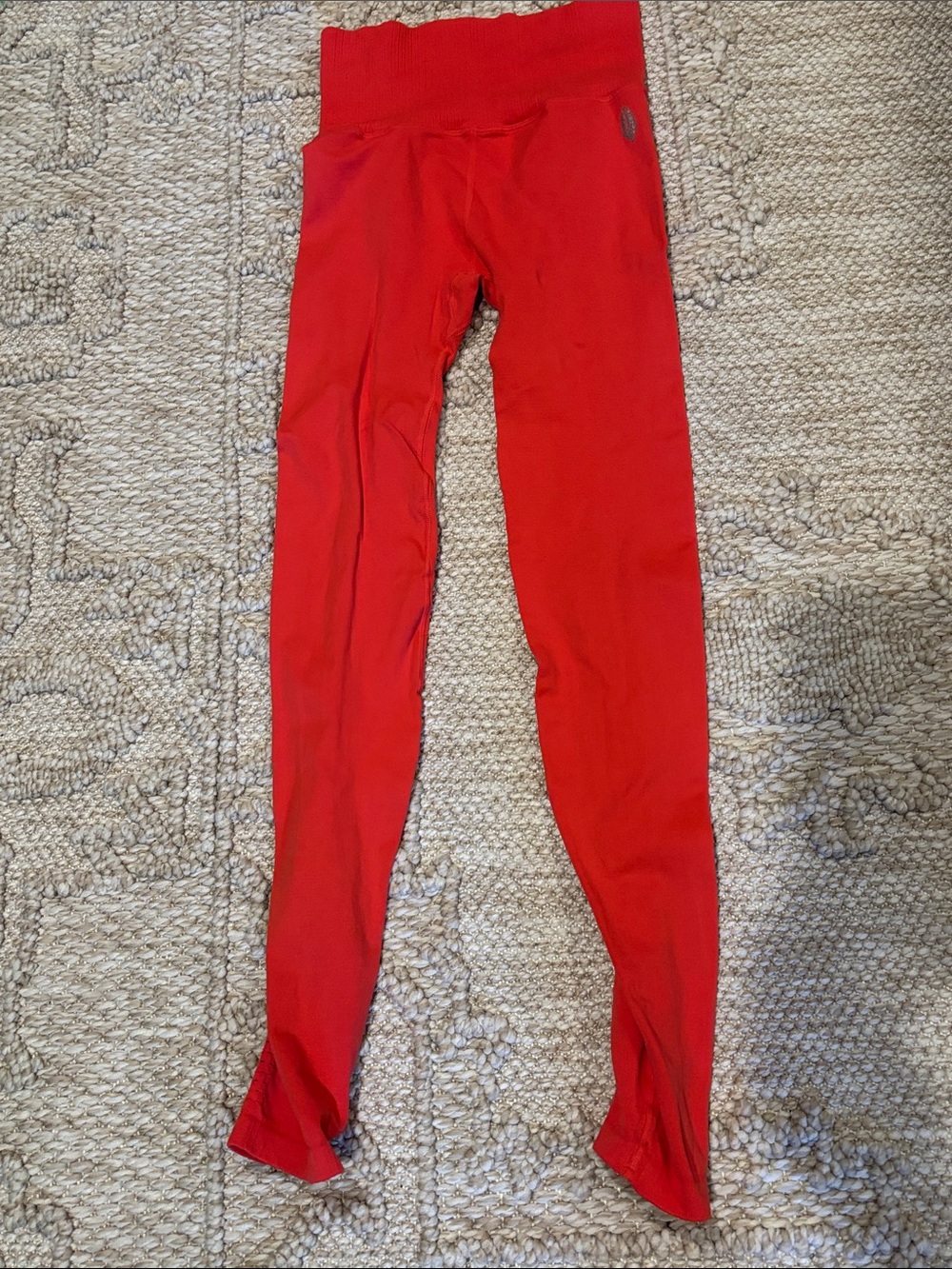 Free People Red/orange  High-Waist Stretch Leggings